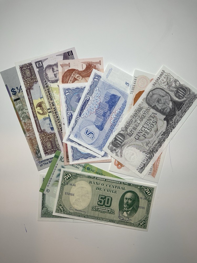 Lot 14pcs World Banknotes - All UNC - Uncirculated