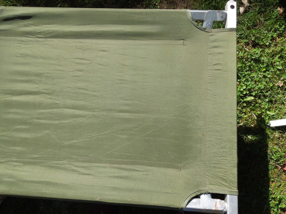 US Military Issue Compact Lightweight Foldable Aluminum Sleeping Cot Nylon #2