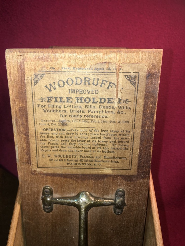 1880s Woodruff's File Two Holders