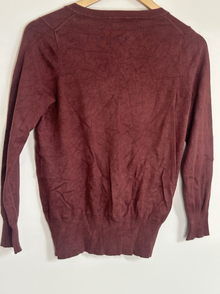 M&S Size 12 Brown Knit Pullover Jumper