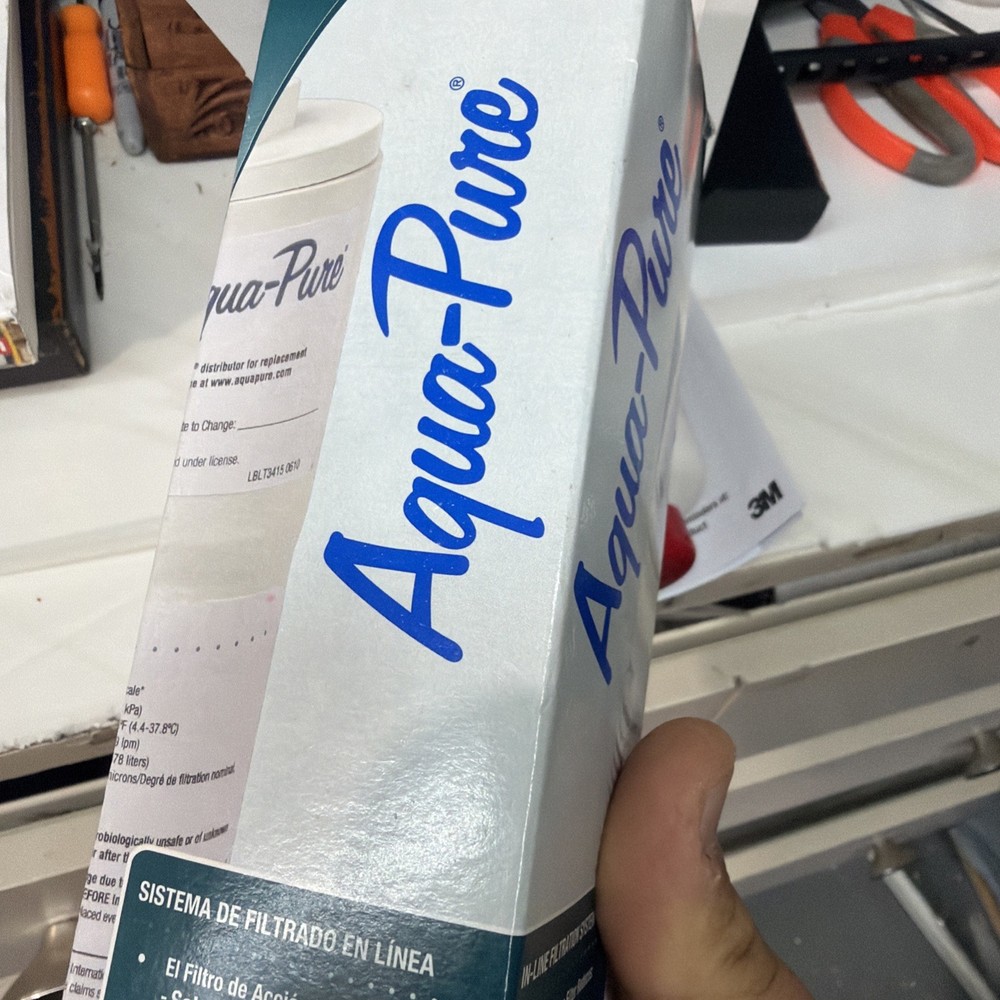 Aqua-Pure AP717 Inline Water Filter Ice Make Refrigerator Kitchen