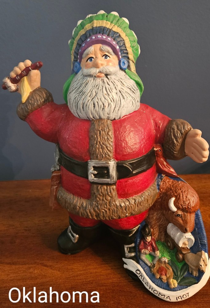 State Santa Claus Figurines (Handpainted, Sold Separately)