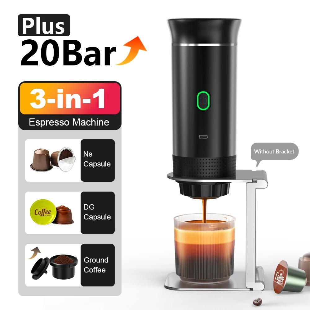 Portable Espresso Machine, Mini Espresso Maker, Self Heating Coffee Maker Compa