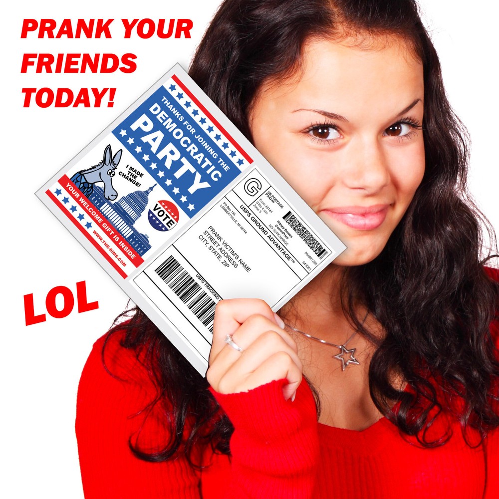Prank Mail Democratic Party Welcome Gift Packet Sent Anonymously!