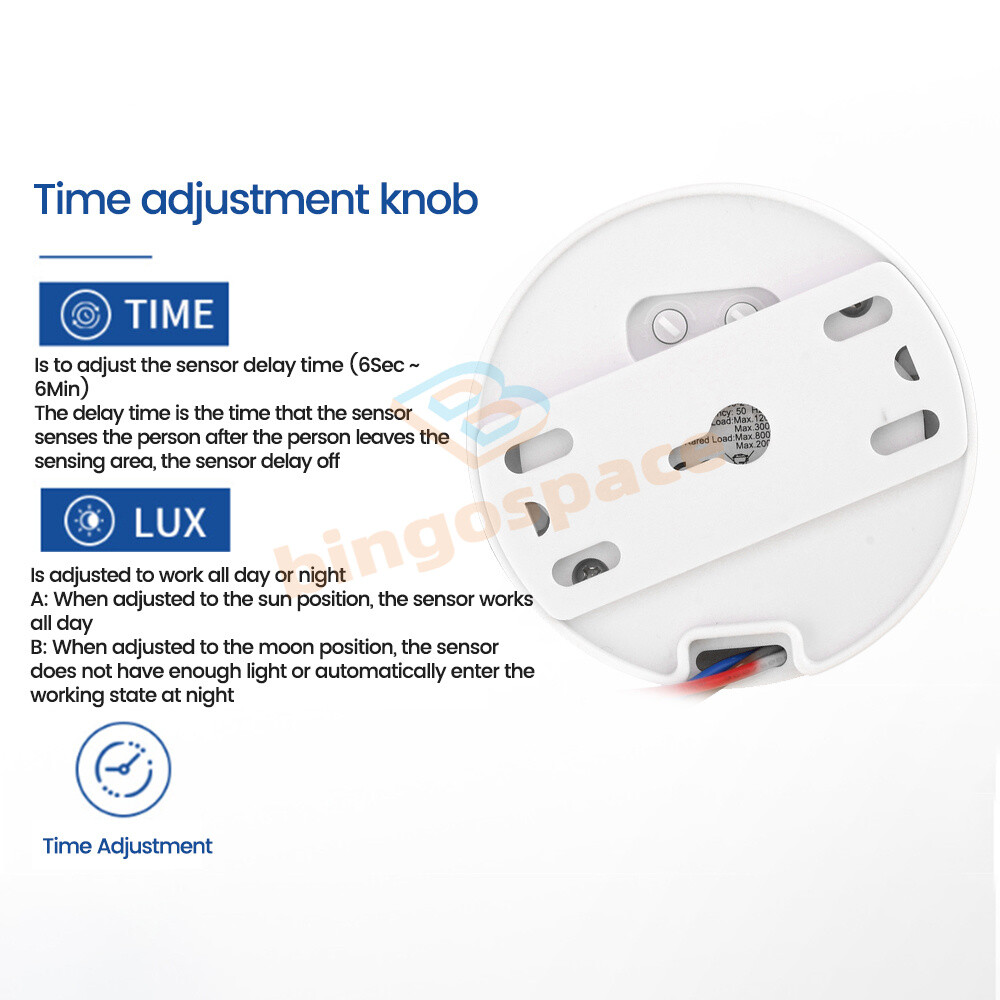 AC85-265V Infrared PIR Motion Induction Sensor Switch For LED Ceiling Light