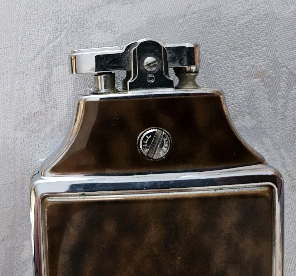 Old Art Deco RONSON Cigarette Case & Lighter Engrave Initials BG & Personalized