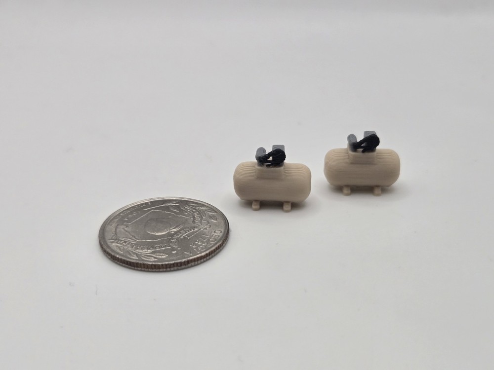 1/64 Scale Small Shop Compressor *2 Pack* in Tan