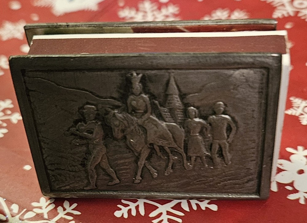 Antique Silver Plated Matchbook Holder