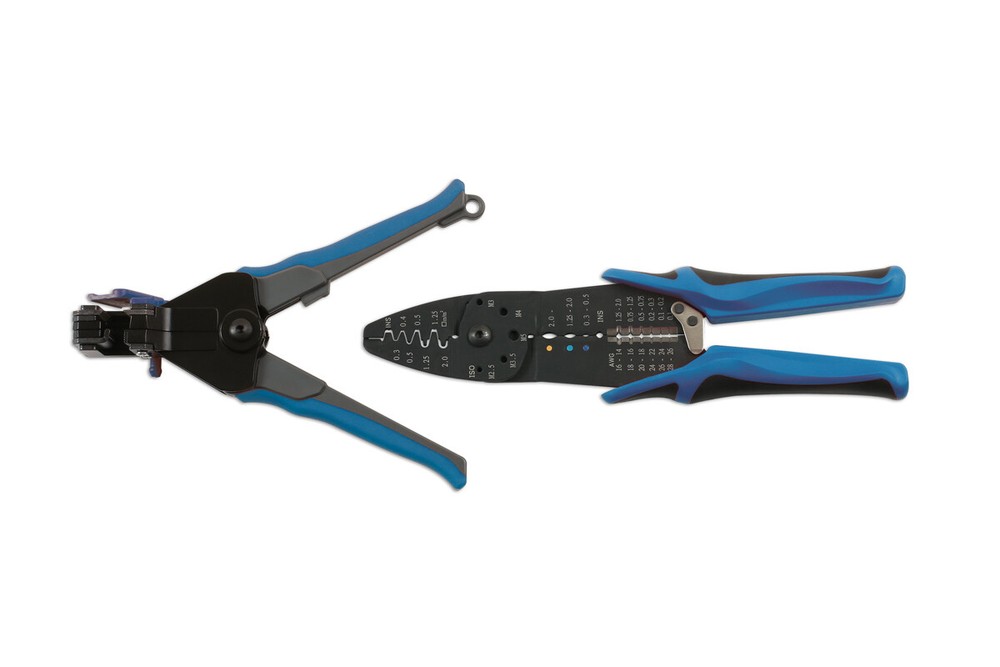 Wire Cutter, Crimper & Stripper Set 2pc - Laser 7403 New