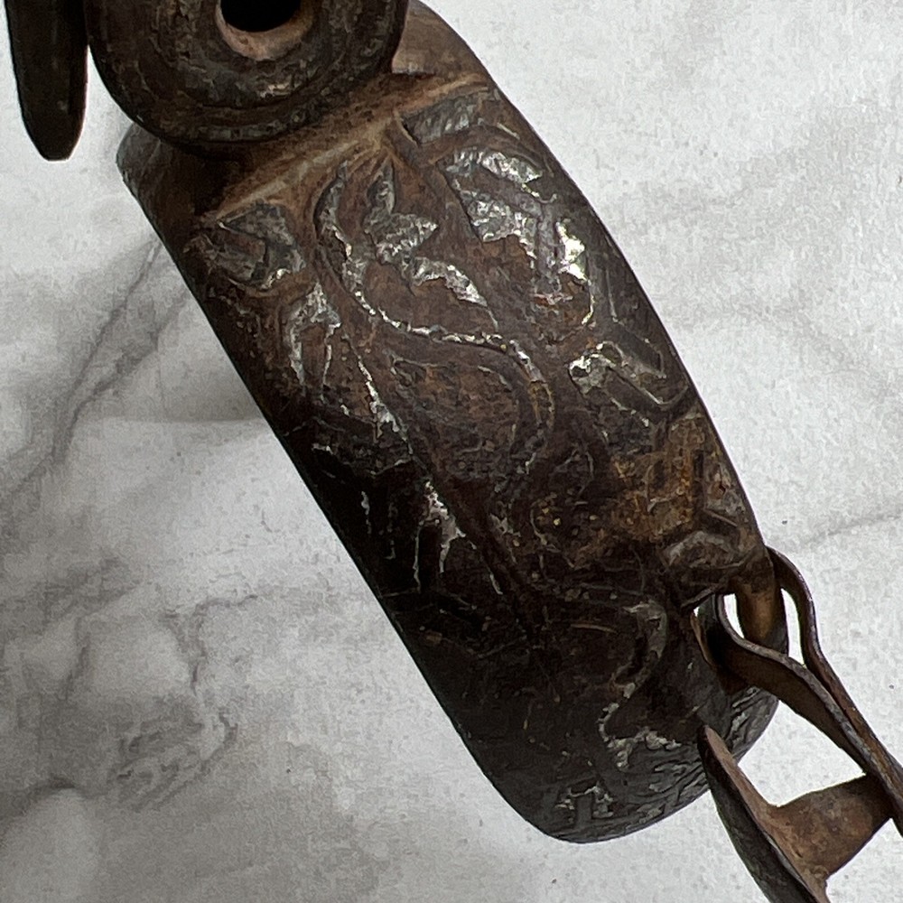 Antique 1900s Engraved One Western Spur Unmarked