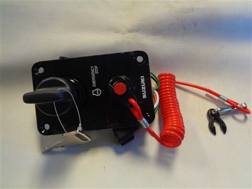 SUZUKI IGNITION SWITCH PANEL WITH EMERGENCY SHUT OFF MARINE BOAT