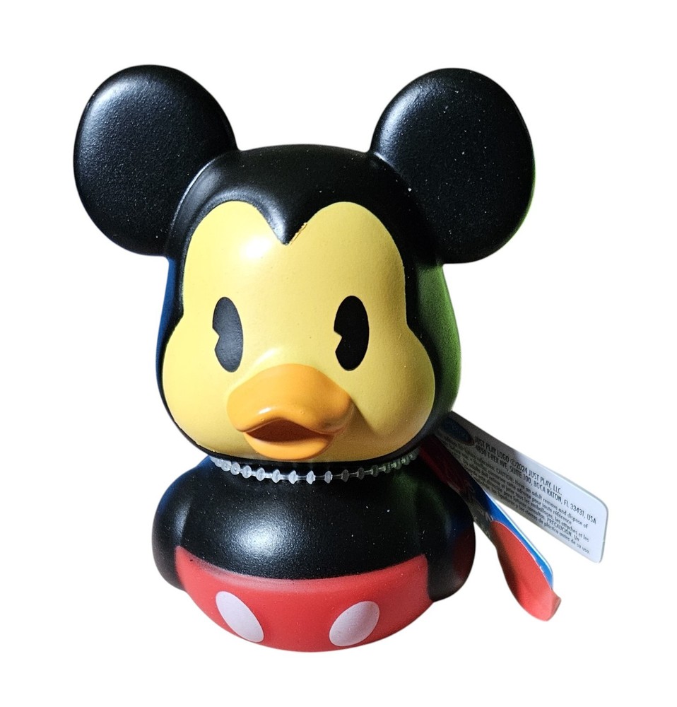 Mickey Mouse Duck - Bath Toy Duck 3" Rubber Bath Toy - New