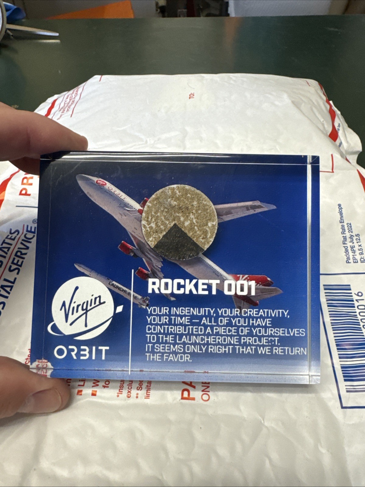 Virgin Orbit Launch Commemorative LauncherOne Rocket 001