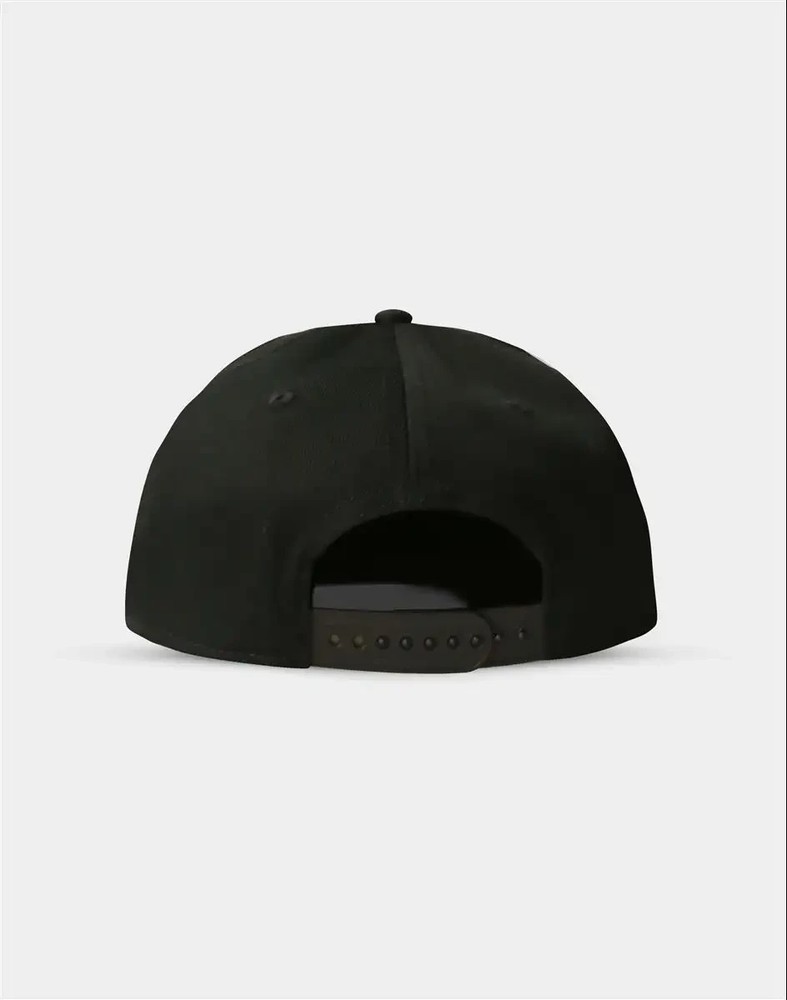 Warner Harry Potter Snapback Cap Black Gold Logo Adjustable Difuzed Hat