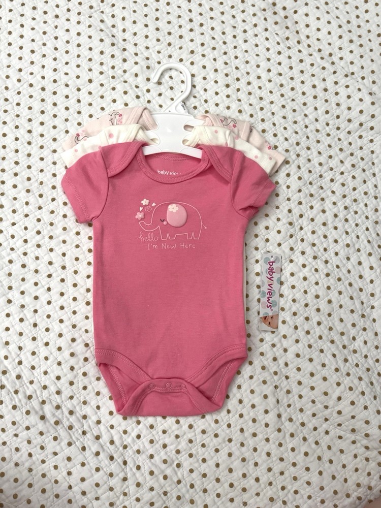 3 Piece Bodysuit Set 3-6 Months