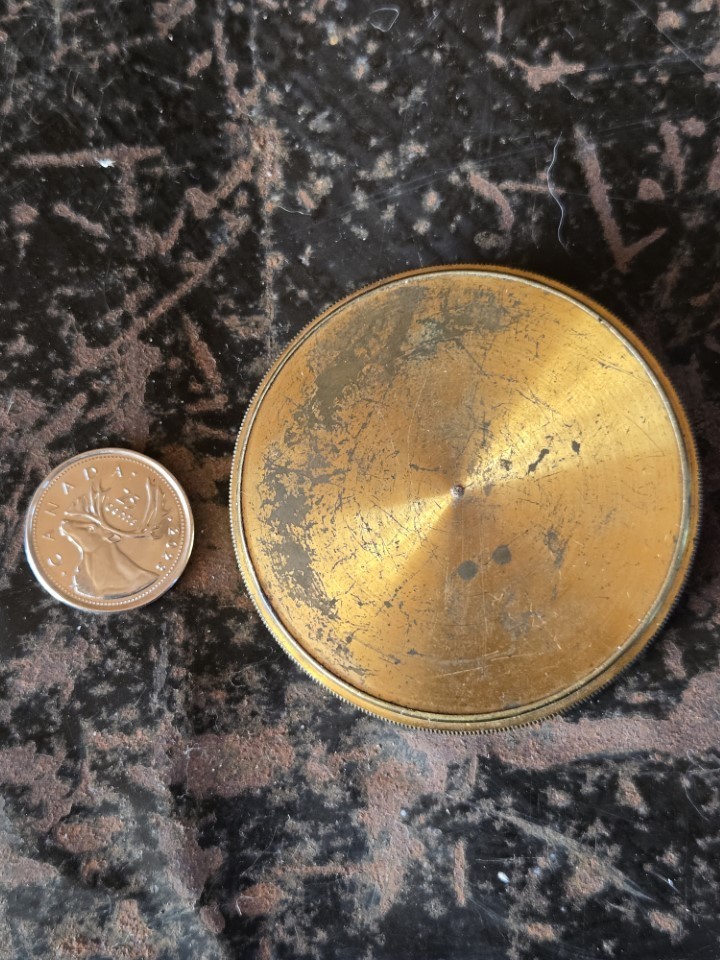 Vintage French Compass Brass