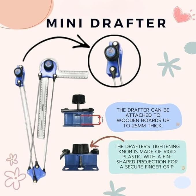 Universal-Drafting-Arm-Machine Mini Drafter & Cover Mini Drafter-Geometry