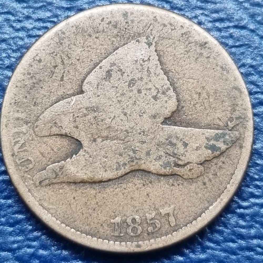 1857 Flying Eagle Cent 1c Circulated #72914