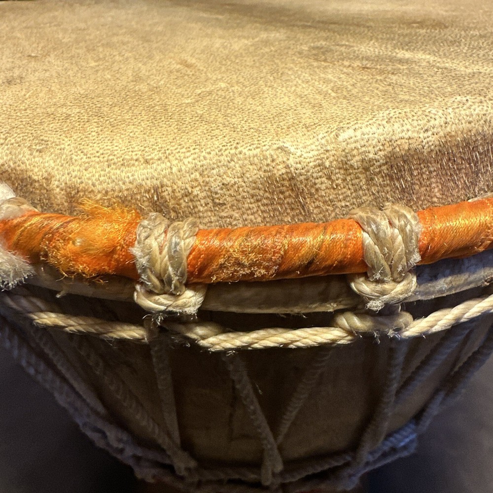 Hand Carved African Djembe Drum 11”