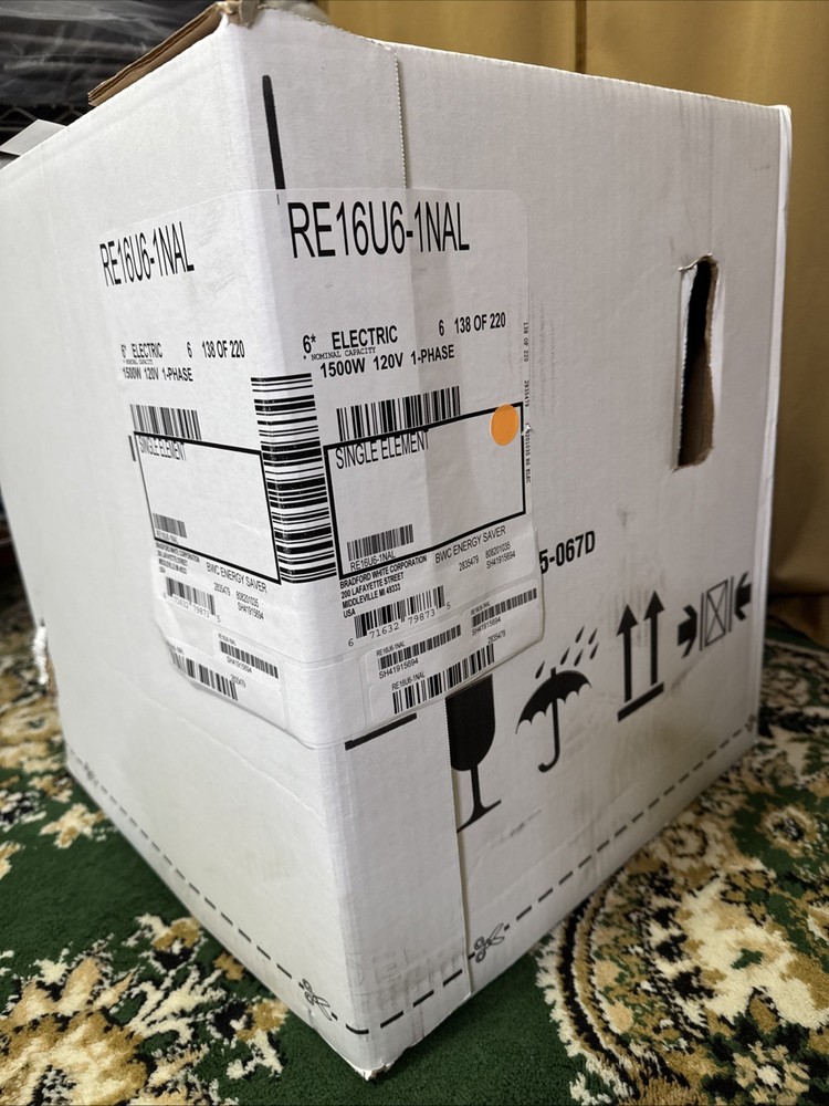 BRADFORD WHITE RE16U6-1NAL GALLON 1-PHASE AC ONLY AUTOMATIC STORAGE WATER HEATER