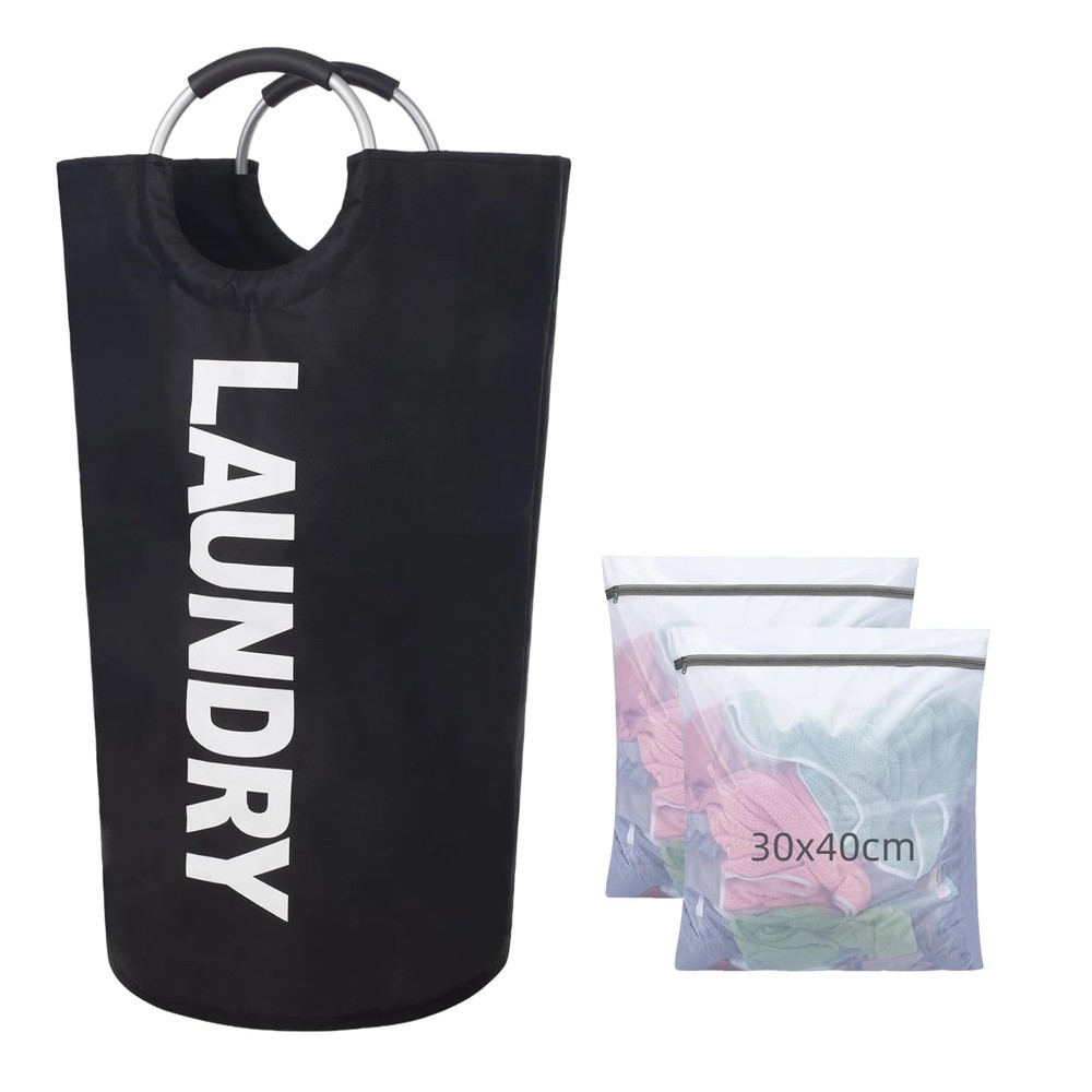 90L Laundry Basket, Storage Basket,Waterproof Laundry Hamper, Laundry Bag wit...