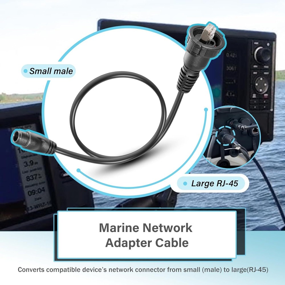 FOR GARMIN MARINE NETWORK ADAPTER CABLE SMALL TO LARGE