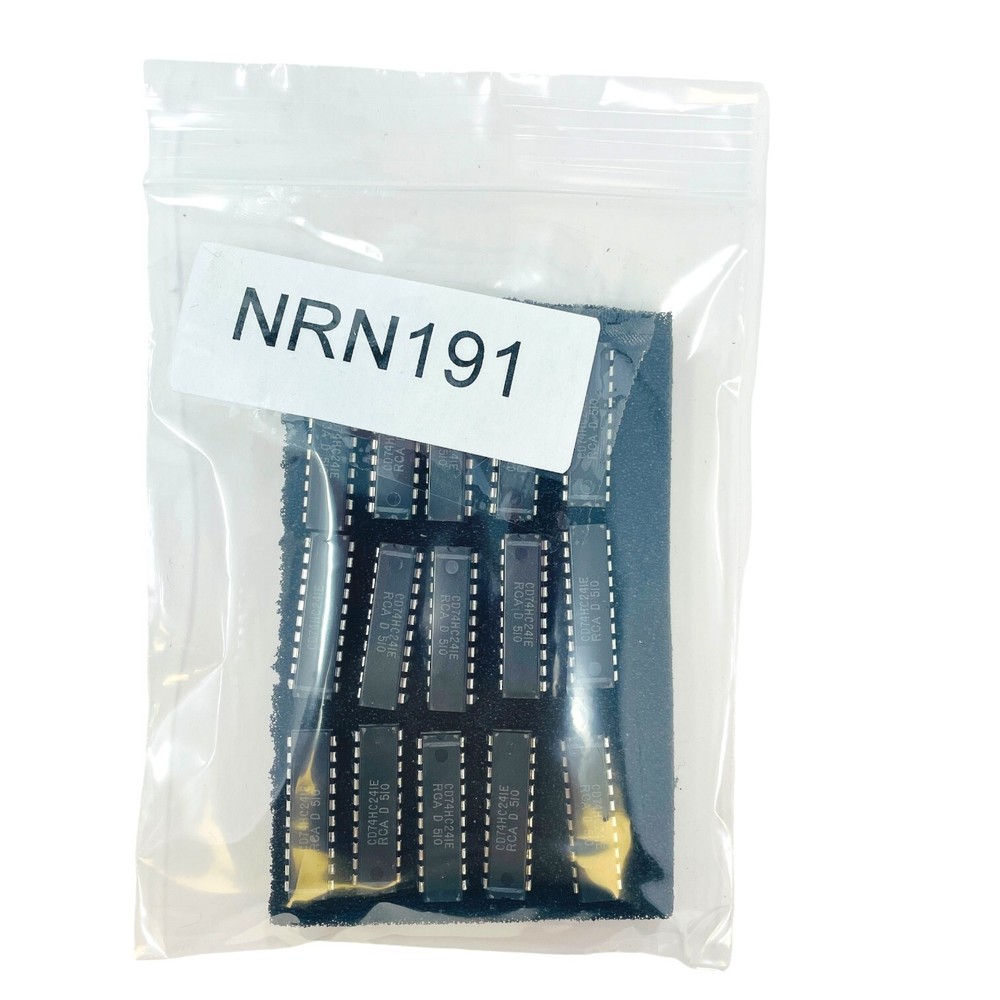 15 pcs RCA CD74HC241E ICs Buffer, Non-Inverting 2 Element 4 Bit 3-State 20-PDIP