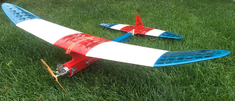 Model Airplane Plans (FF): SATELLITE 600 by Bob Hunter for .19-.23 engine