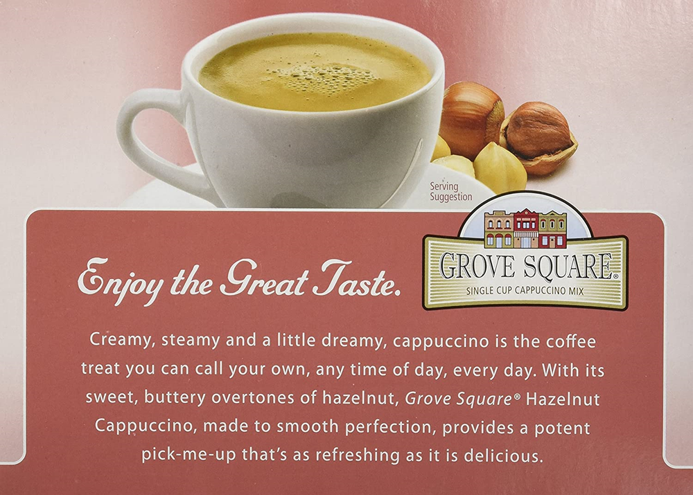 GROVE SQUARE HAZELNUT CAPPUCCINO 96 Single serve cups