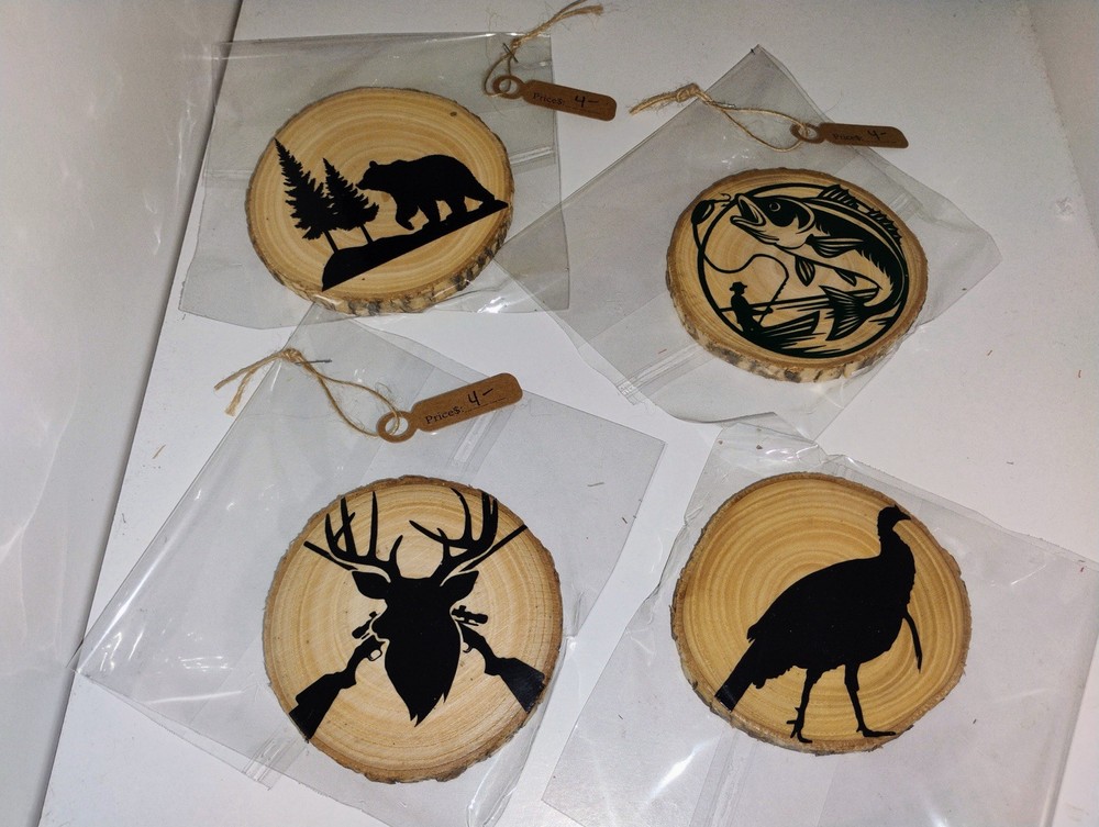 Double Sided Wooden Coasters