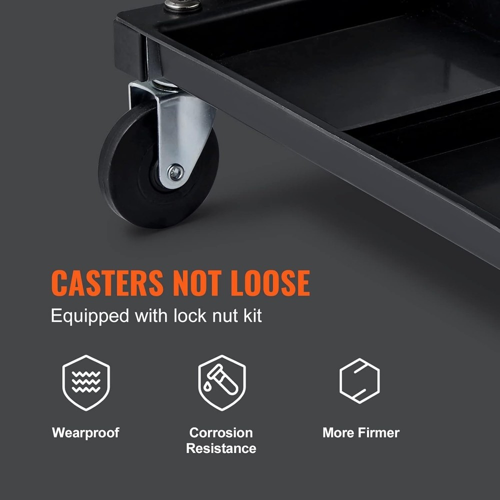 Comfortable 250 lb Capacity Workshop Stool with Tool Tray - Mechanic's Essential