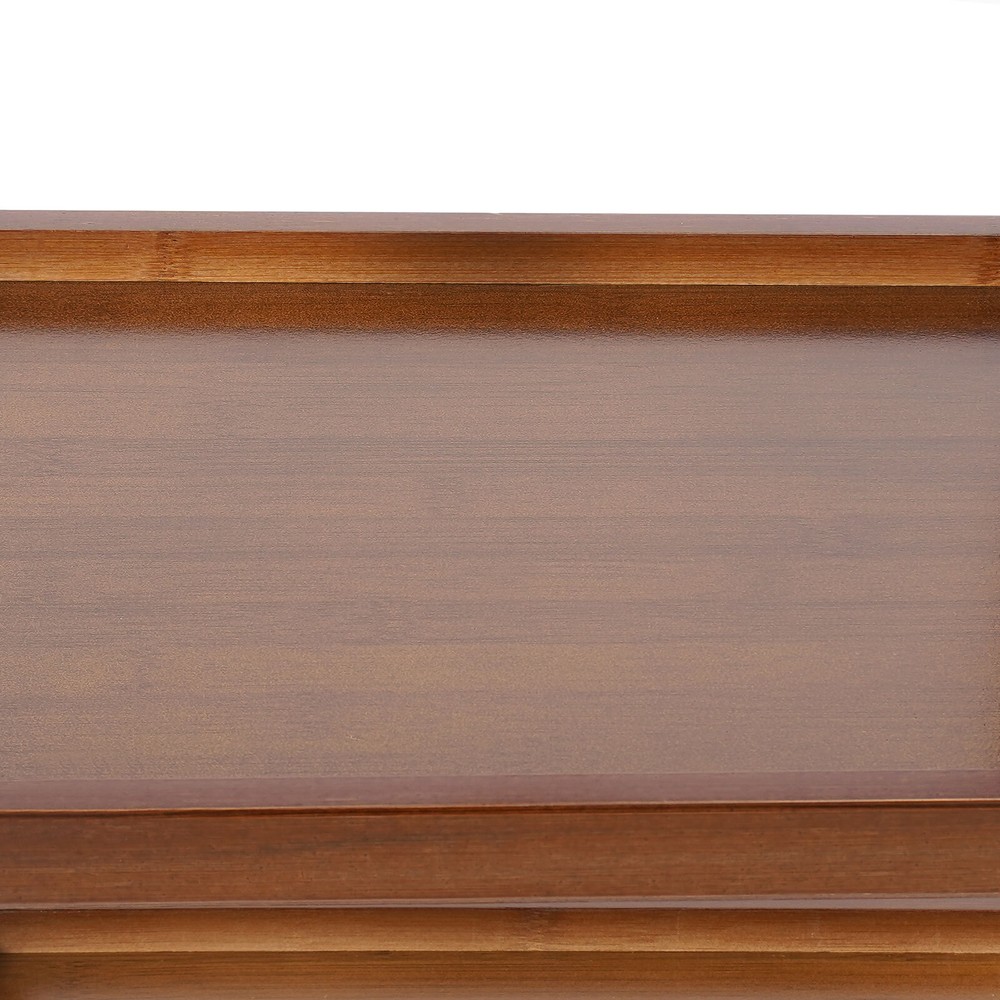End Table 3-Tier Wood Nightstand End Table for Small Spaces with Open Storage