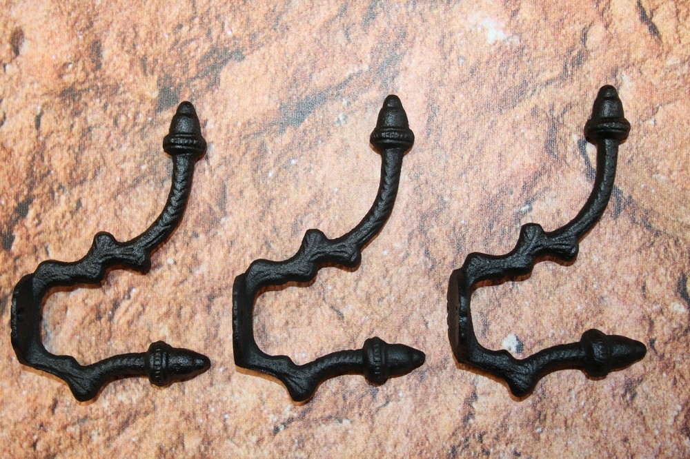 2-ANGULAR ACORN DOUBLE Wall Hooks,Fall Home Decor,Country Kitchen Decor,H-19