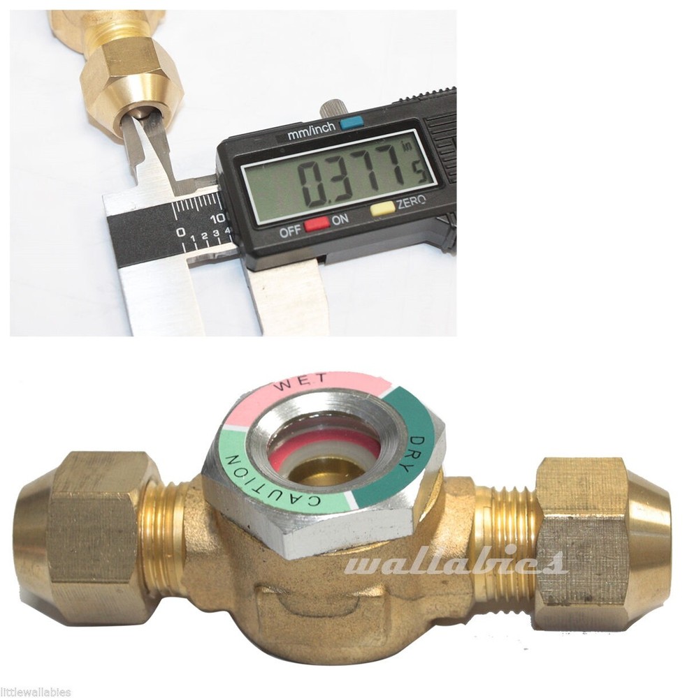 HVAC AC SIGHT GLASS 3/4" O.D. FLARE WITH MOISTURE INDICATOR