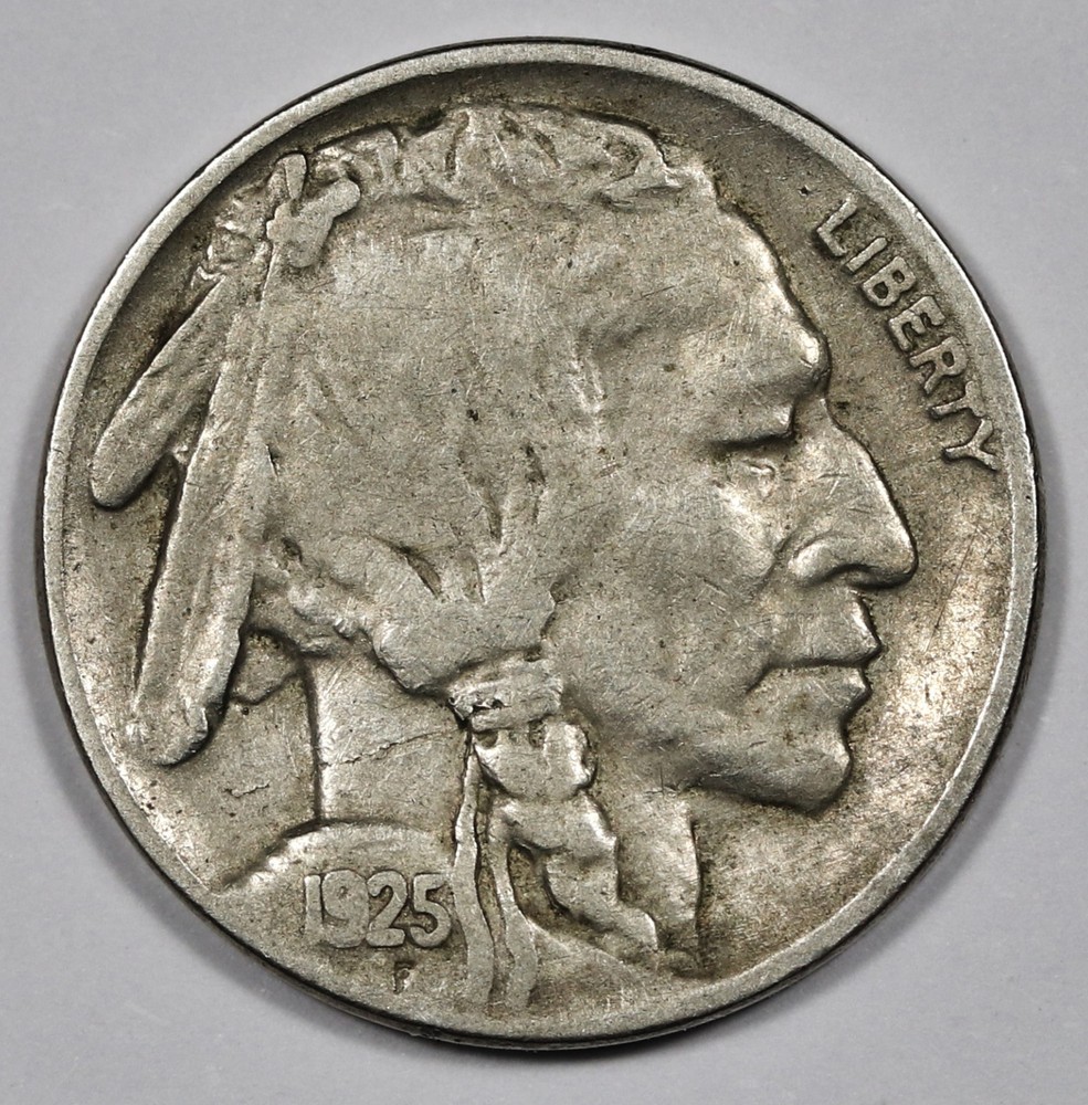 1925 Buffalo Nickel.  VF.  211797