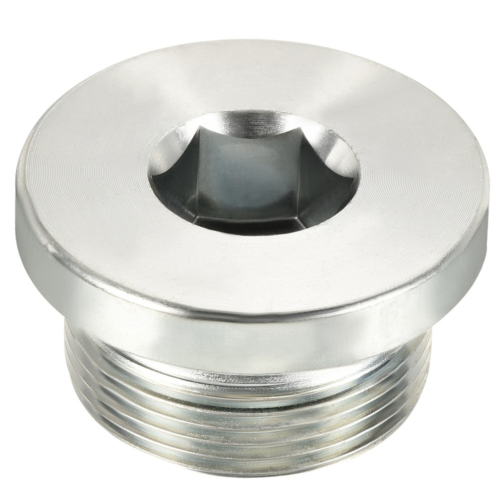 M30 x 1.5 Pipe Plug, Great for Terminate Pipe Ends (Silver)