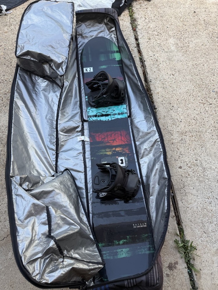 K2 Raygun Snowboard 156 bindings
