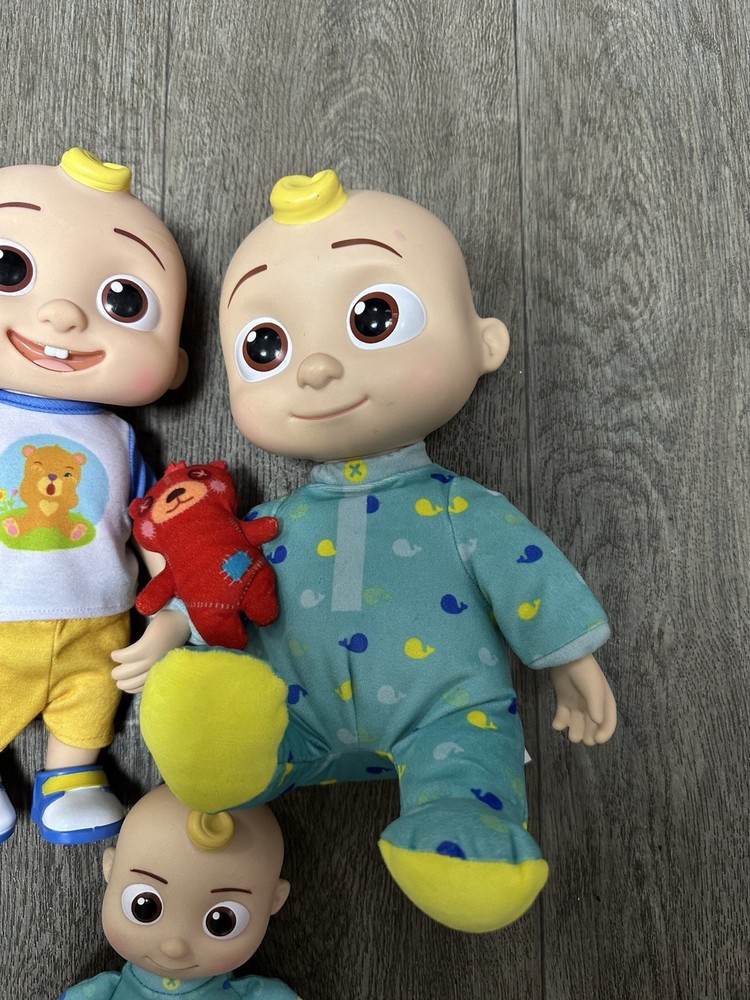 3 x Cocomelon Doll Bundle - Interactive Dolls & More