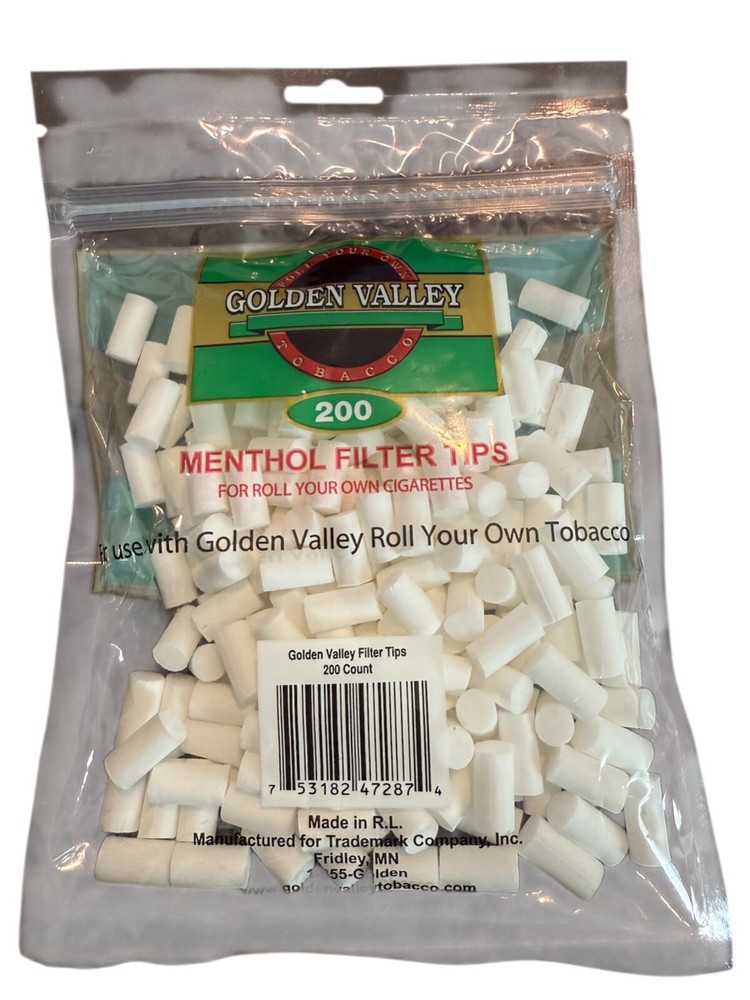 Gold Valley Regular Cigarette Menthol Filter Tips 200ct