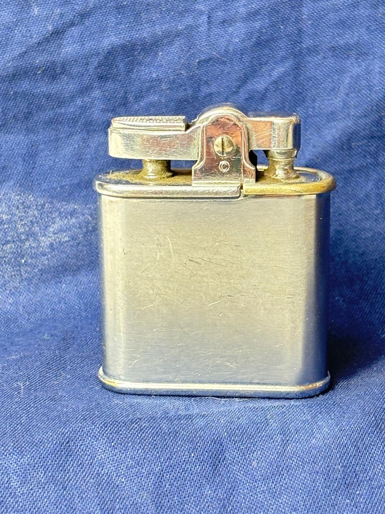 Vtg Ronson Whirlwind Lighter With Blank Initial Plate & Windguard