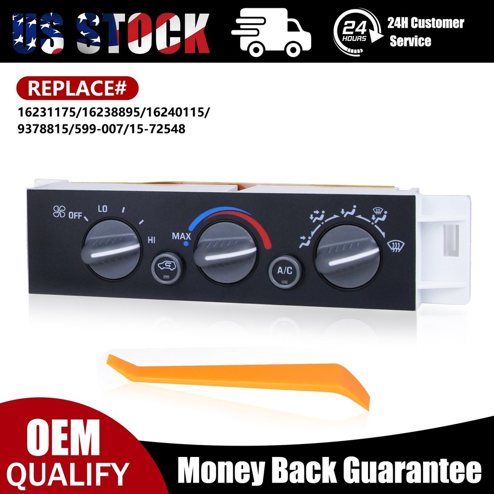 15-72548 599-007 AC Heater Control Panel Climate Module Switch For GMC Chevy