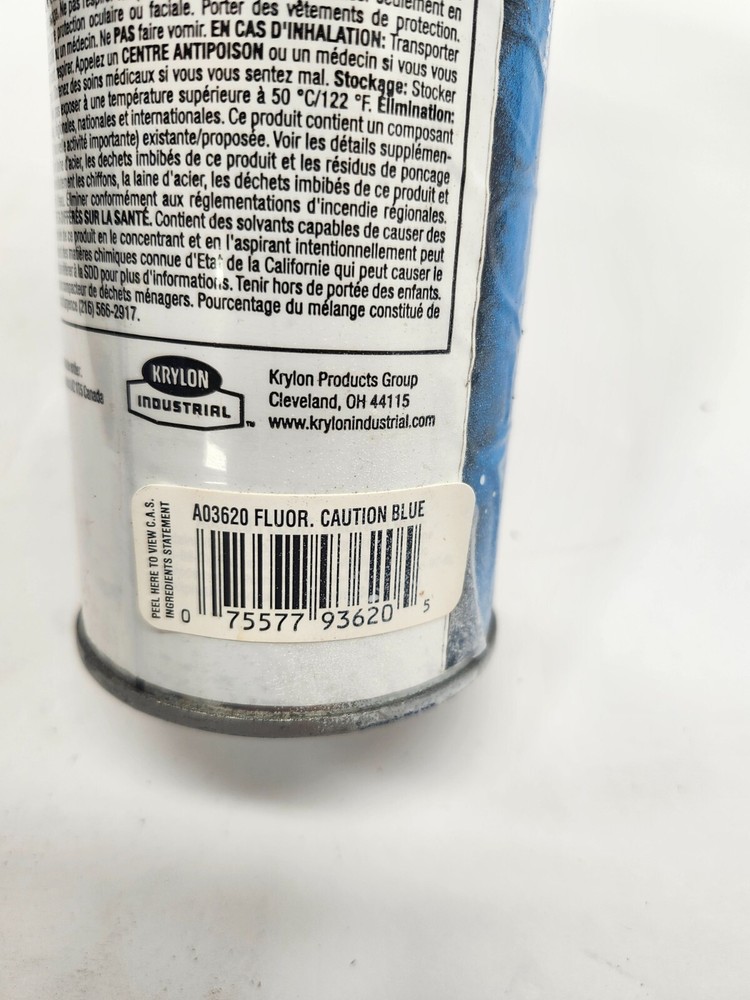 Krylon Industrial A03620 Inverted Marking Paint, 17 Oz., Fluorescent Caution