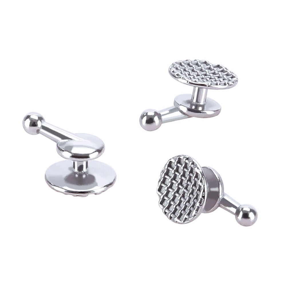 100 Pcs Dental Orthodontic Bondable Lingual Buttons with Hook Round Base