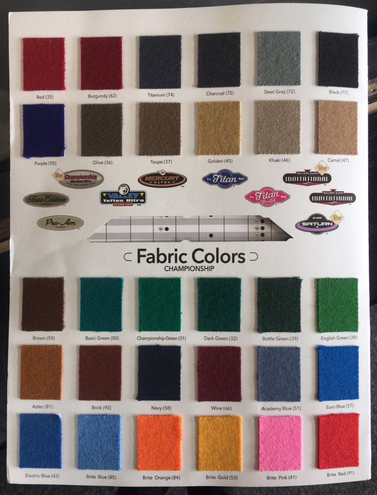 8' Championship Felt for Pool Tables