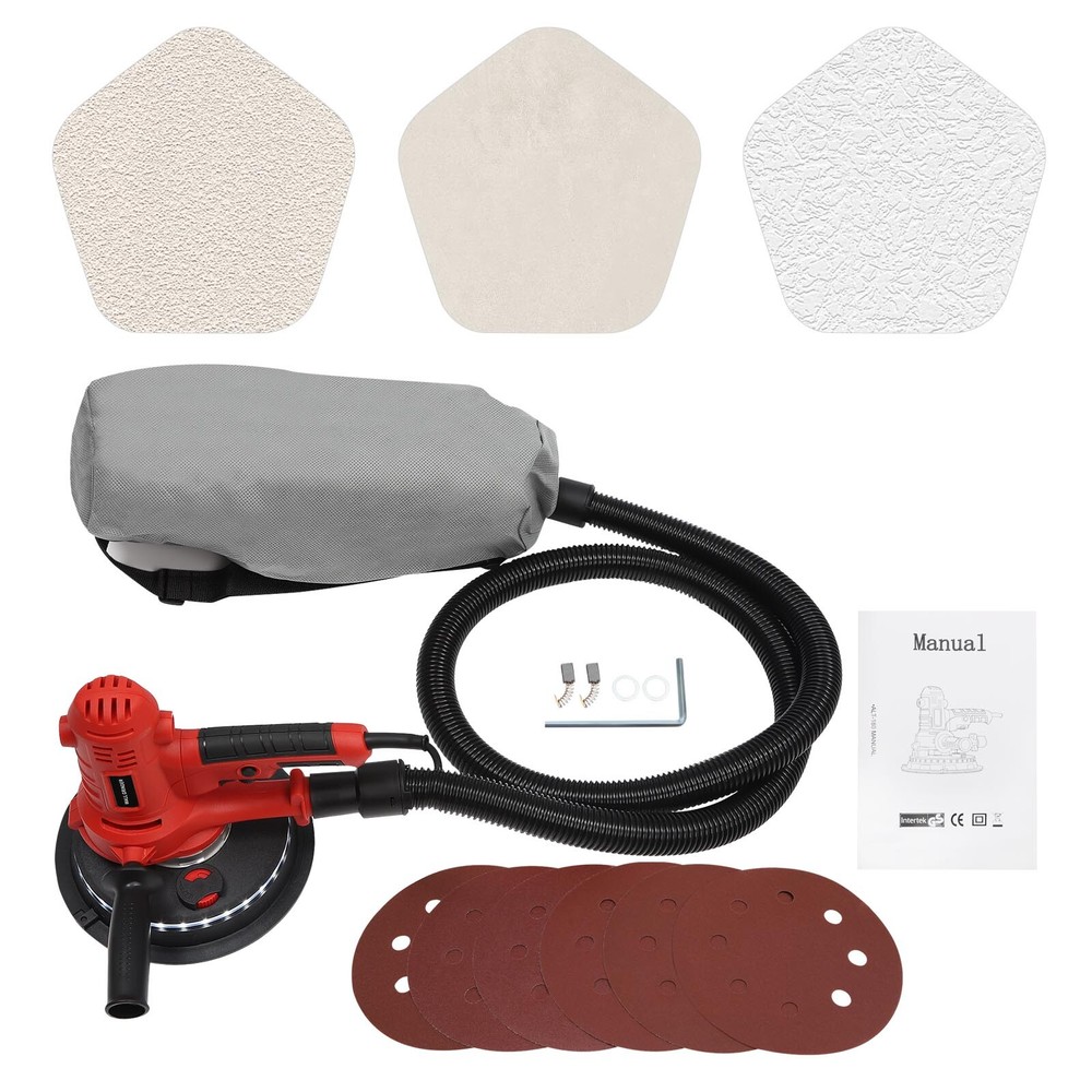 Electric Drywall Sander 1200W Variable Speed Sanding Machine w/ Led light strip