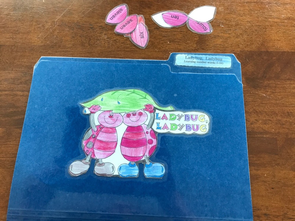 Ladybug, Ladybug! Number Sets  grade K math file folder game teacher resource