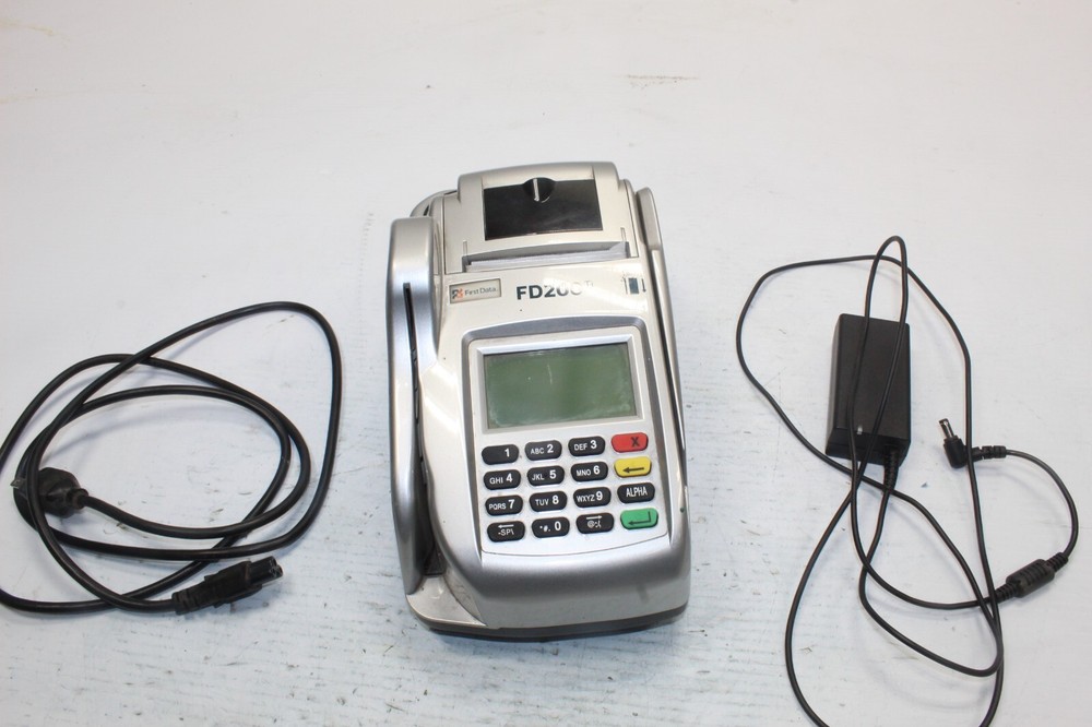 First Data FD200ti Touch Screen Credit Card Terminal