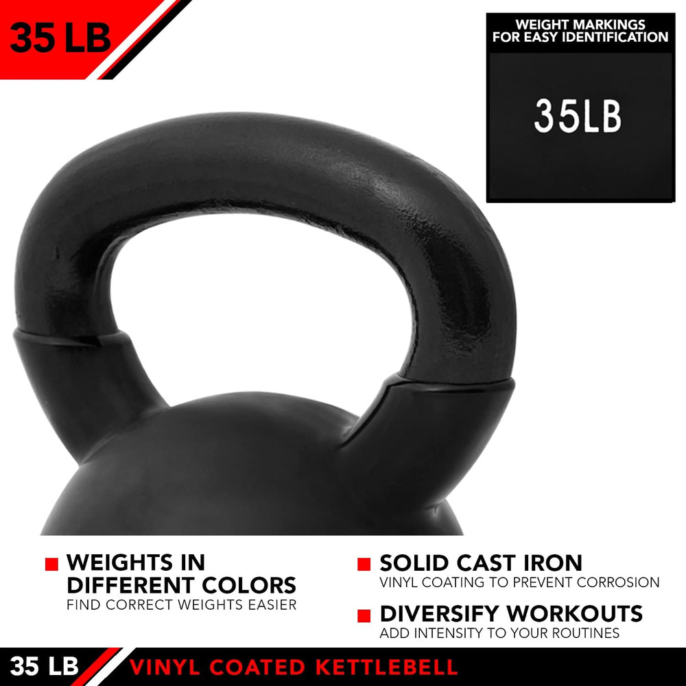 Kettlebell Weights Vinyl Coated Iron