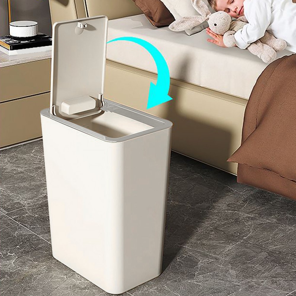 Garbage Can With Lid Kitchen Trash Can Wastebasket Wastebasket Compact