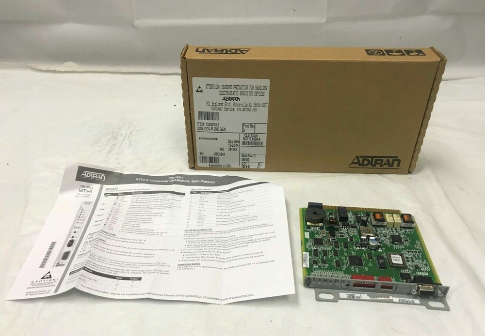 ADTRAN IDSL OCU-R 1220010L3 Termination Unit Digital Network Interface Serviced